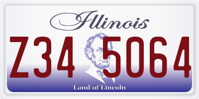IL license plate Z345064