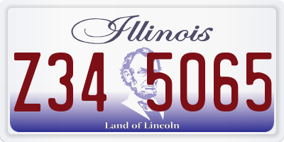 IL license plate Z345065