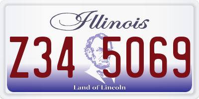 IL license plate Z345069