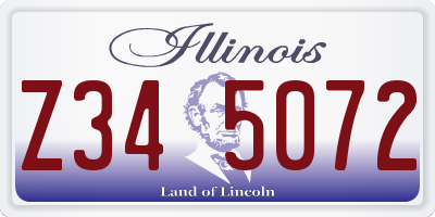 IL license plate Z345072
