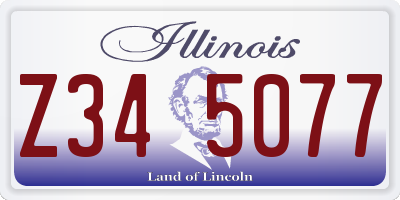 IL license plate Z345077