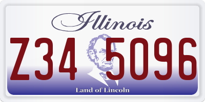 IL license plate Z345096