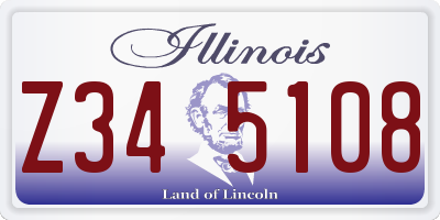 IL license plate Z345108
