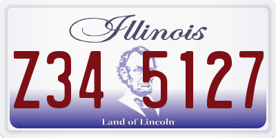 IL license plate Z345127