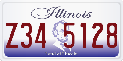 IL license plate Z345128