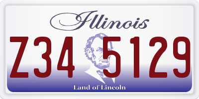 IL license plate Z345129