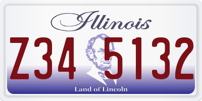 IL license plate Z345132