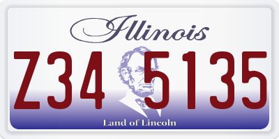 IL license plate Z345135