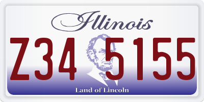 IL license plate Z345155