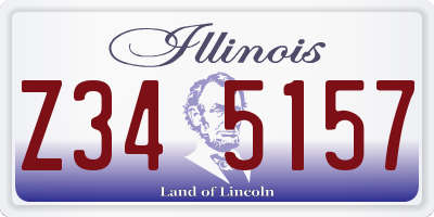 IL license plate Z345157