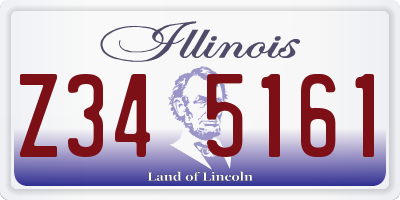 IL license plate Z345161