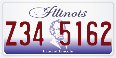 IL license plate Z345162
