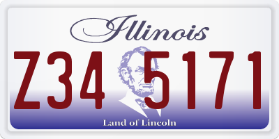 IL license plate Z345171