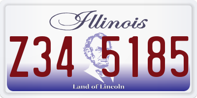 IL license plate Z345185
