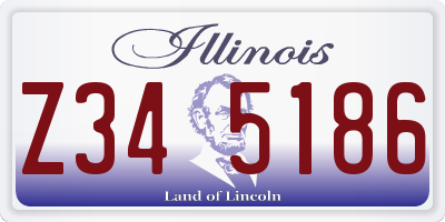 IL license plate Z345186