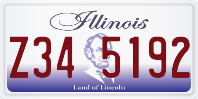 IL license plate Z345192