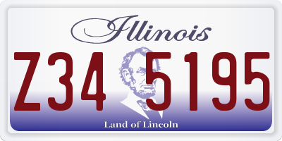 IL license plate Z345195