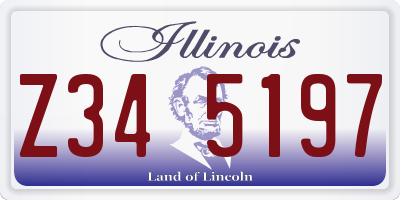 IL license plate Z345197