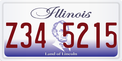 IL license plate Z345215