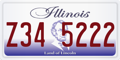 IL license plate Z345222