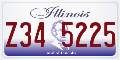 IL license plate Z345225