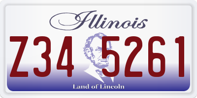 IL license plate Z345261