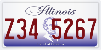 IL license plate Z345267