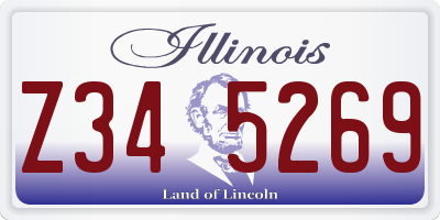 IL license plate Z345269