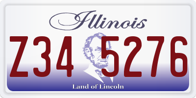 IL license plate Z345276