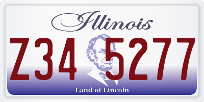 IL license plate Z345277