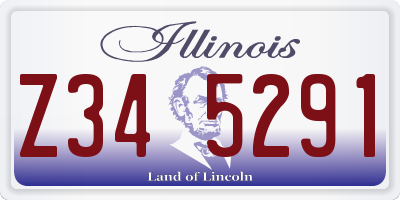 IL license plate Z345291