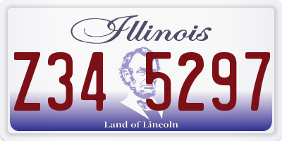 IL license plate Z345297