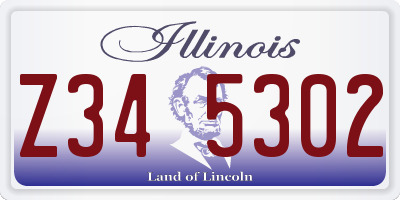 IL license plate Z345302