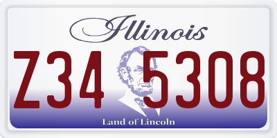 IL license plate Z345308