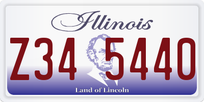 IL license plate Z345440