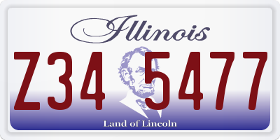 IL license plate Z345477