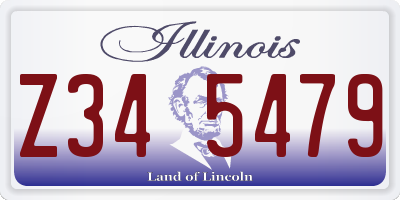 IL license plate Z345479