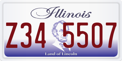 IL license plate Z345507