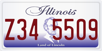 IL license plate Z345509