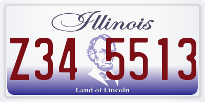 IL license plate Z345513