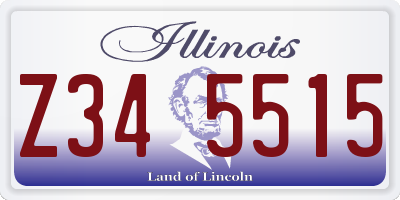IL license plate Z345515