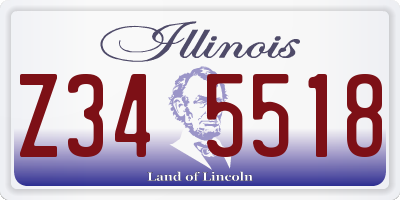 IL license plate Z345518