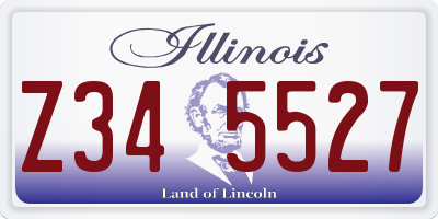 IL license plate Z345527