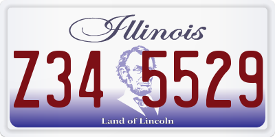 IL license plate Z345529