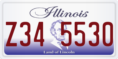 IL license plate Z345530