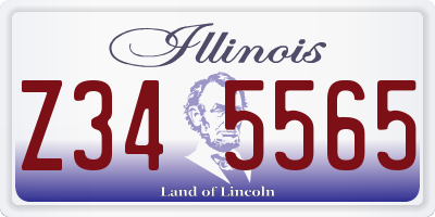 IL license plate Z345565