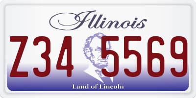 IL license plate Z345569