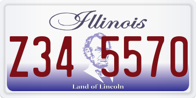 IL license plate Z345570