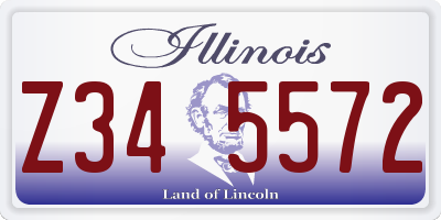 IL license plate Z345572