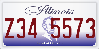 IL license plate Z345573